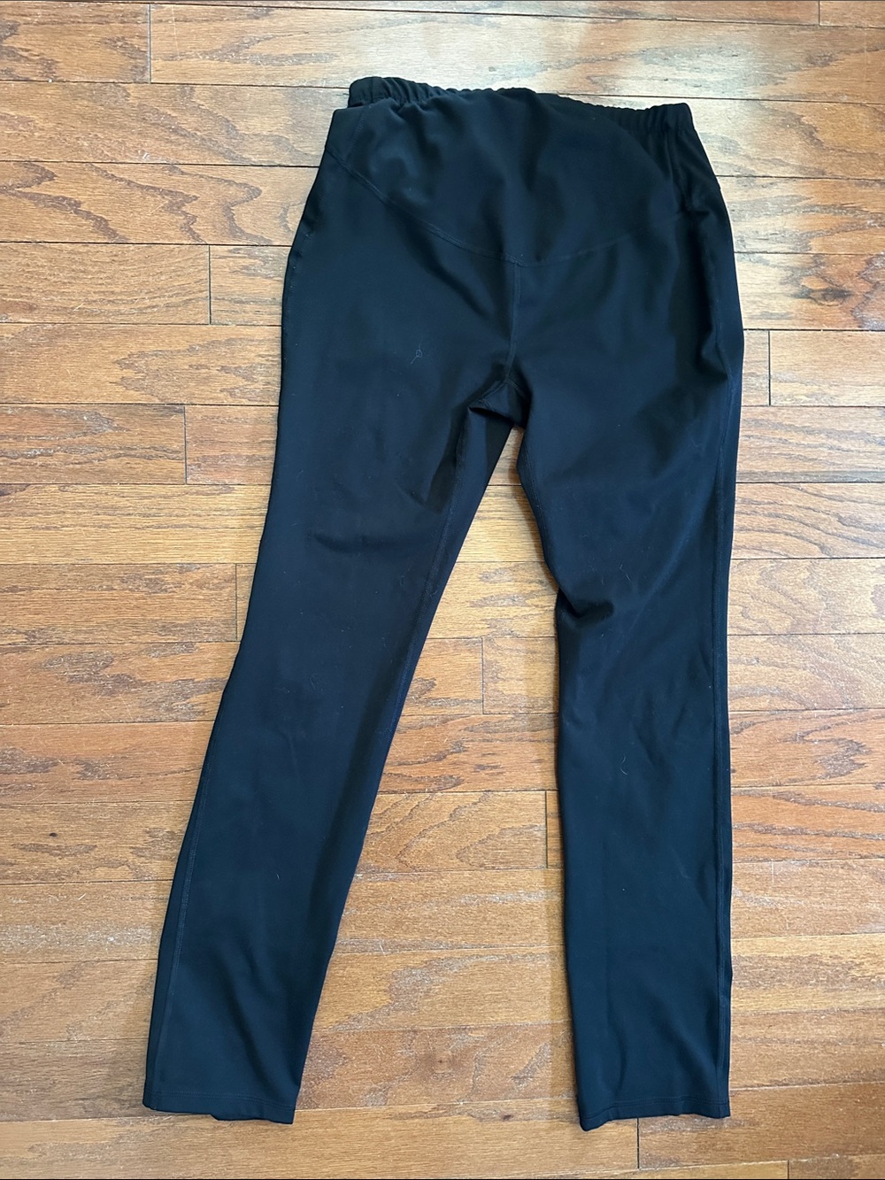 Maternity Black Stretch High-Waist workout pants